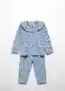 Pijama Carlotab Azul Talla 70 Niña Mango