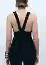 Top Cinnamon Negro Talla S Mujer Mango