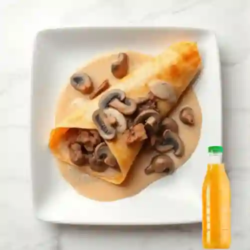 Crepe de Ternera y Champiñones