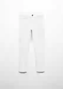 Jean Slim Blanco Talla 10 Niños Mango