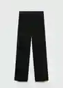 Pantalón Maca Negro Talla 38 Mujer Mango