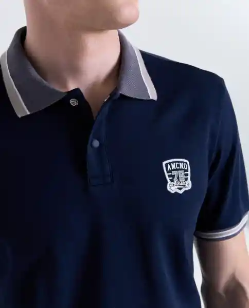 Polo Hombre Azul Talla L 809G004_AZU194024 Americanino