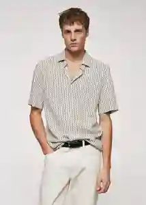 Camisa Dots2-H Rojo Talla M Hombre Mango