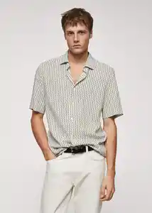 Camisa Dots2-H Rojo Talla M Hombre Mango