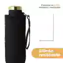 Botella Plástico Silicona Portátil de Silver Grey Negro Miniso