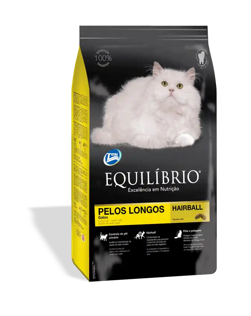 Equilibrio Alimento para Gato Adulto Pelos Longos