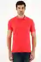 Polo Rosada Con Raqueta Multicolor Para Hombre