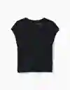 Camiseta Mujer Negro Talla MEDIUM 400385882329 American Eagle