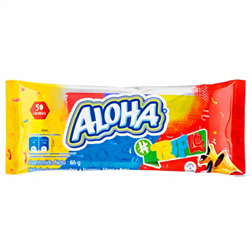 Crem Helado Paleta Aloha Triple