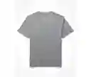 Camiseta Gris Talla Small Hombre American Eagle