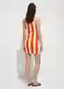 Vestido Gabriela Naranja Talla L Mujer Mango