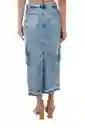 Falda Larga Tara Azul