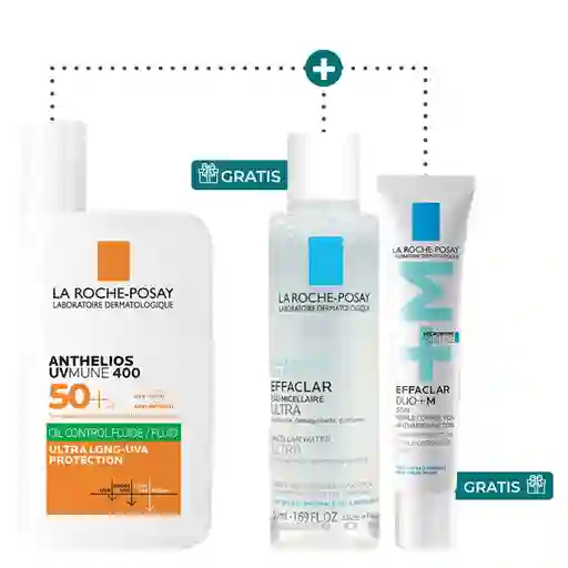 La Roche Posay Kit Anthelios Oil Control Fluido Sin Color