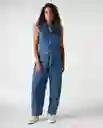 Enterizo Mujer Azul Talla S 362G001_AZU174021 Americanino