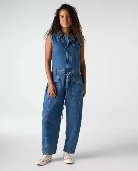 Enterizo Mujer Azul Talla S 362G001_AZU174021 Americanino