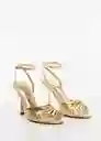 Sandalias Noto1 Mujer Oro Talla 41 Mango