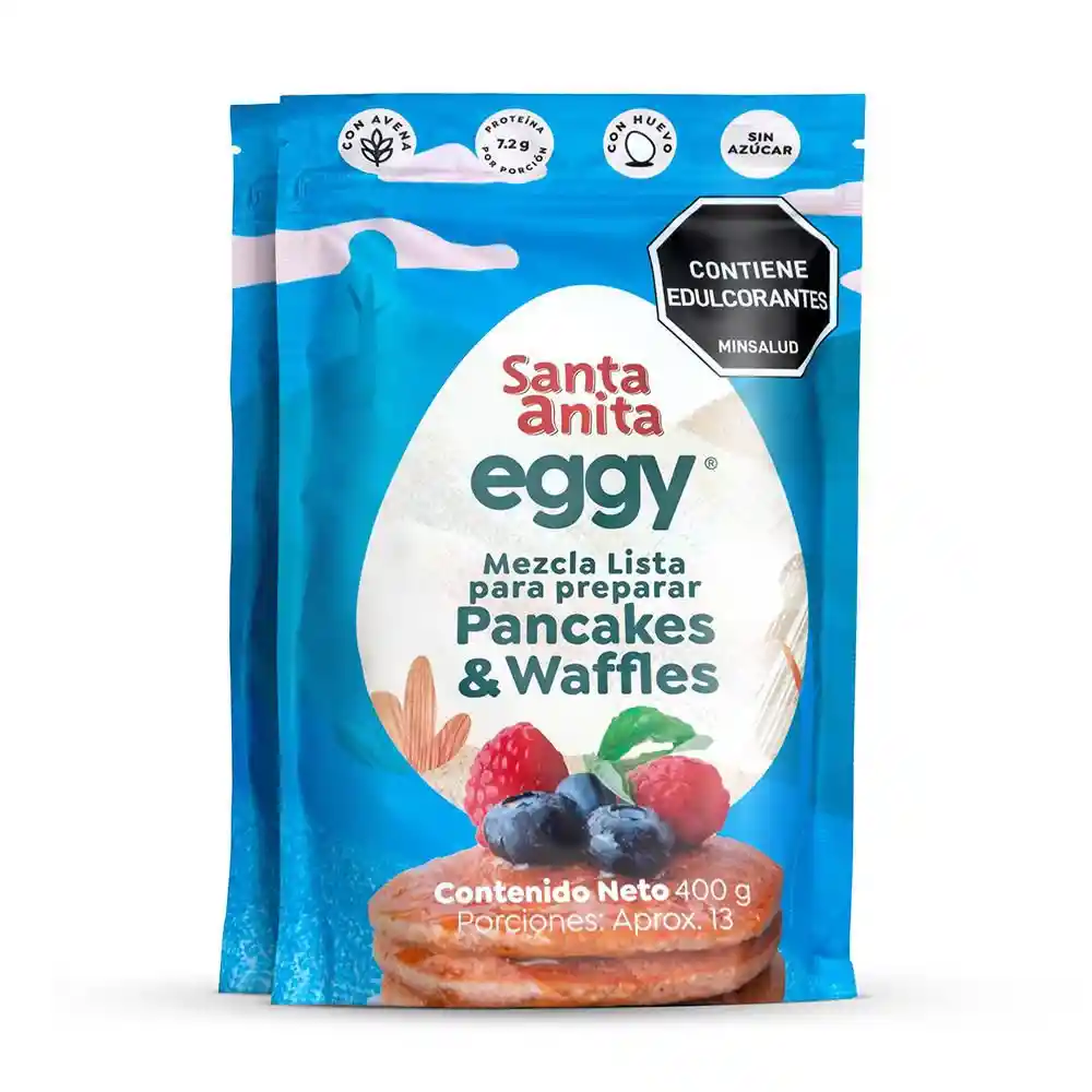 Pancakes & Waffles Santa Anita Mezcla Con Proteina de Huevo (800 Gr)