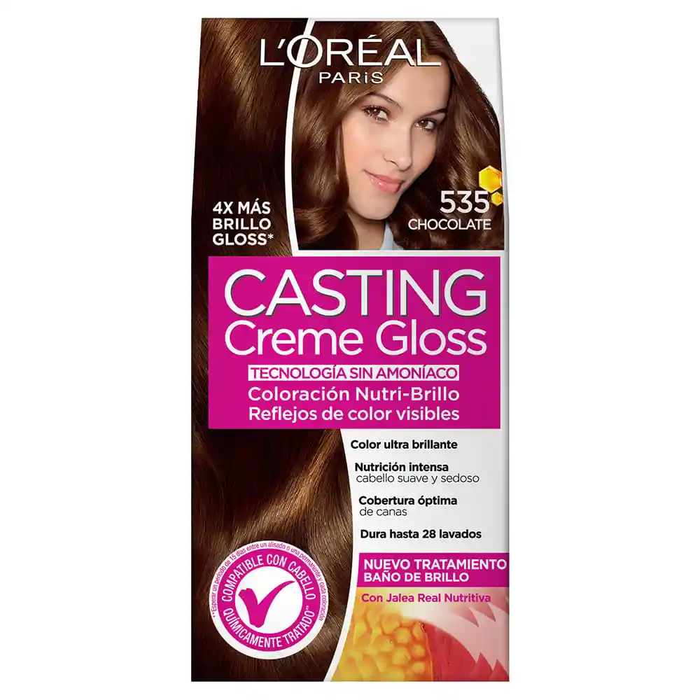 Loreal Paris-Casting Crème Gloss Tinte Capilar 535 Chocolate 