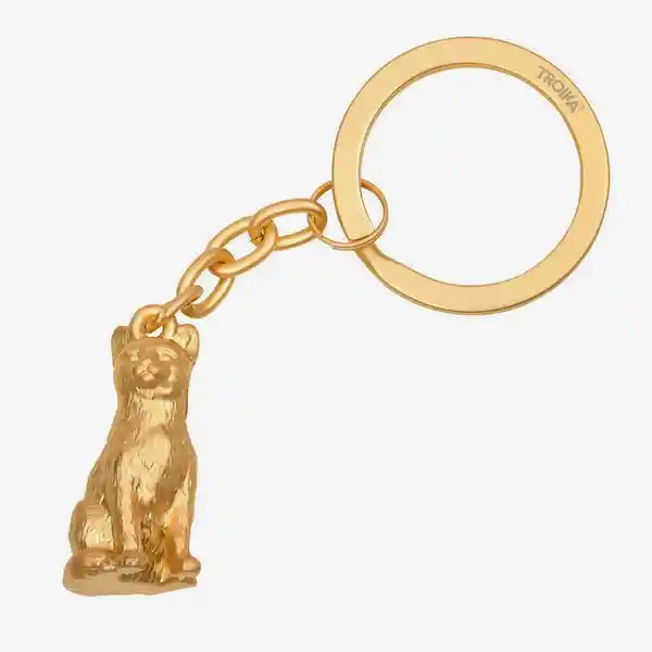 Troika Llavero Cleopatra Gato Dorado