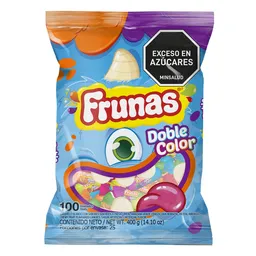 Frunas Caramelo Blando Doble Color forma de Tubitos