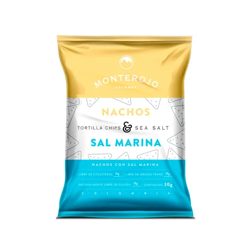 Monterojo Snack de Nachos Gourmet con Sal Marina