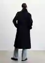 Abrigo Gauguin Negro Talla S Mujer Mango