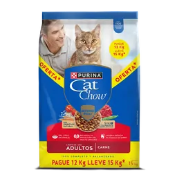 Comida para gatos Purina Cat Chow adulto carne x 15kg OFERTA