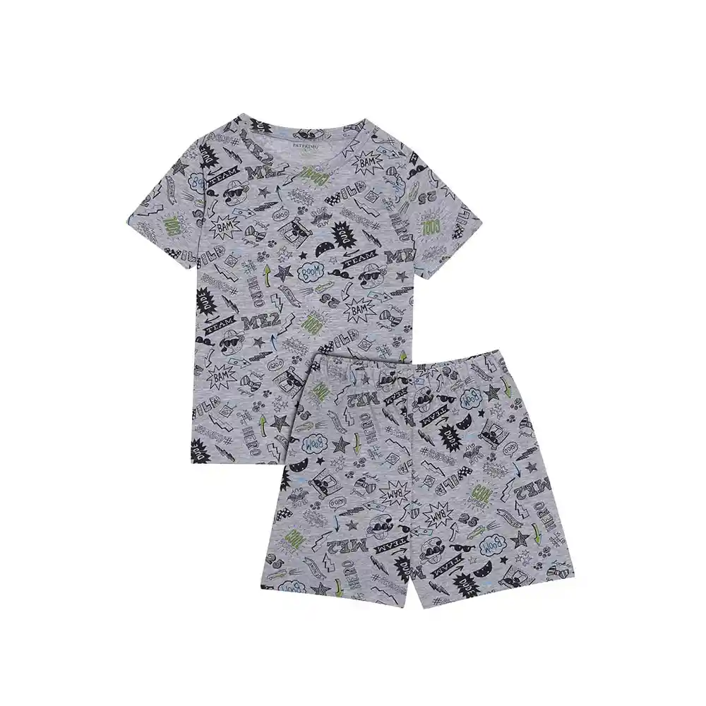 Pijama Infantil Niño Ref 66040048 Patprimo Talla 10