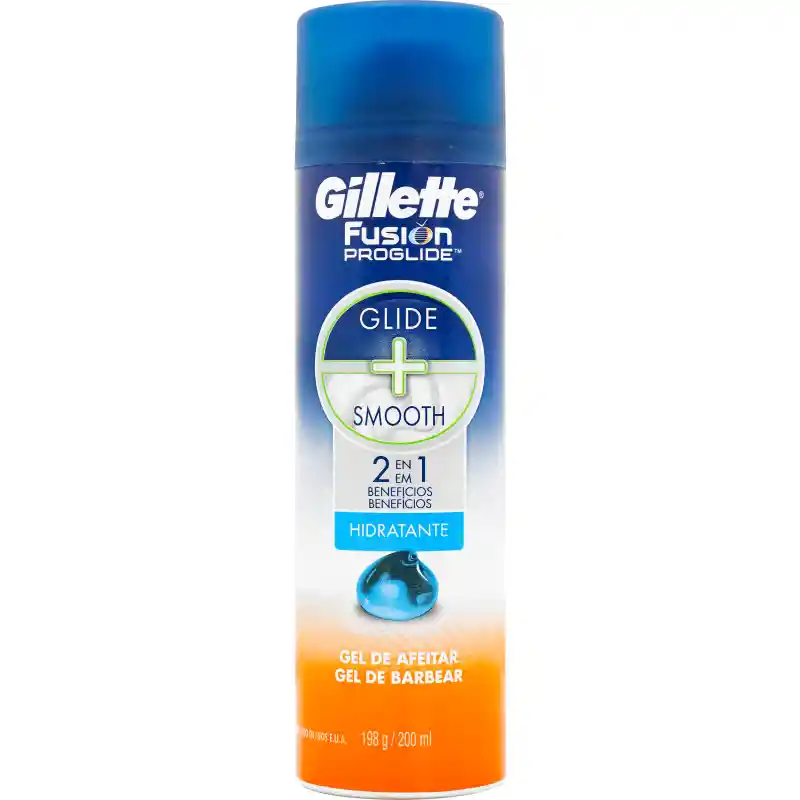 Gillette Gel de Afeitar Fusion Proglide 2 en 1 Para Barba