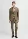 Blazer Milan de Verde Talla 50 Hombre Mango