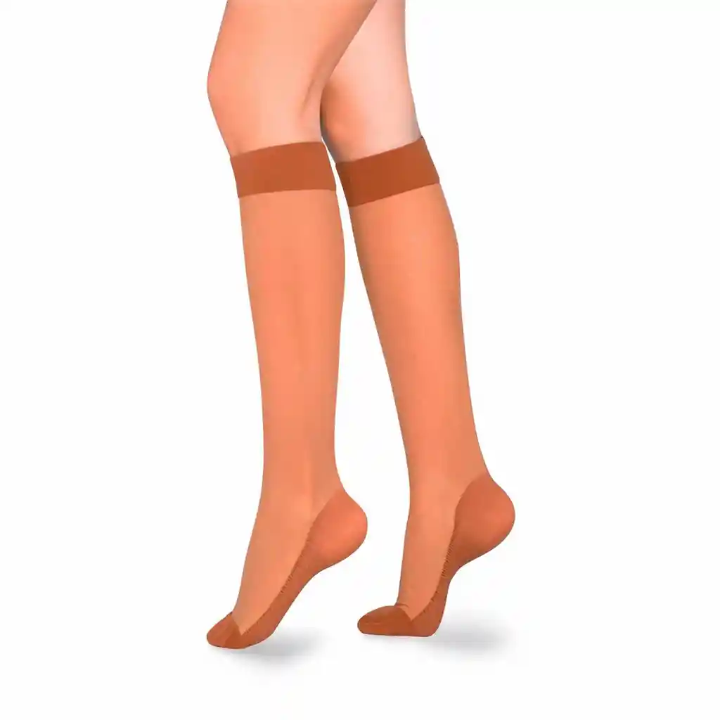 Medi Varic Media A La Rodilla Baja Compresion Beige