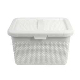 Caja Organizadora Con Asa Plástica Diseño Diamante Krea