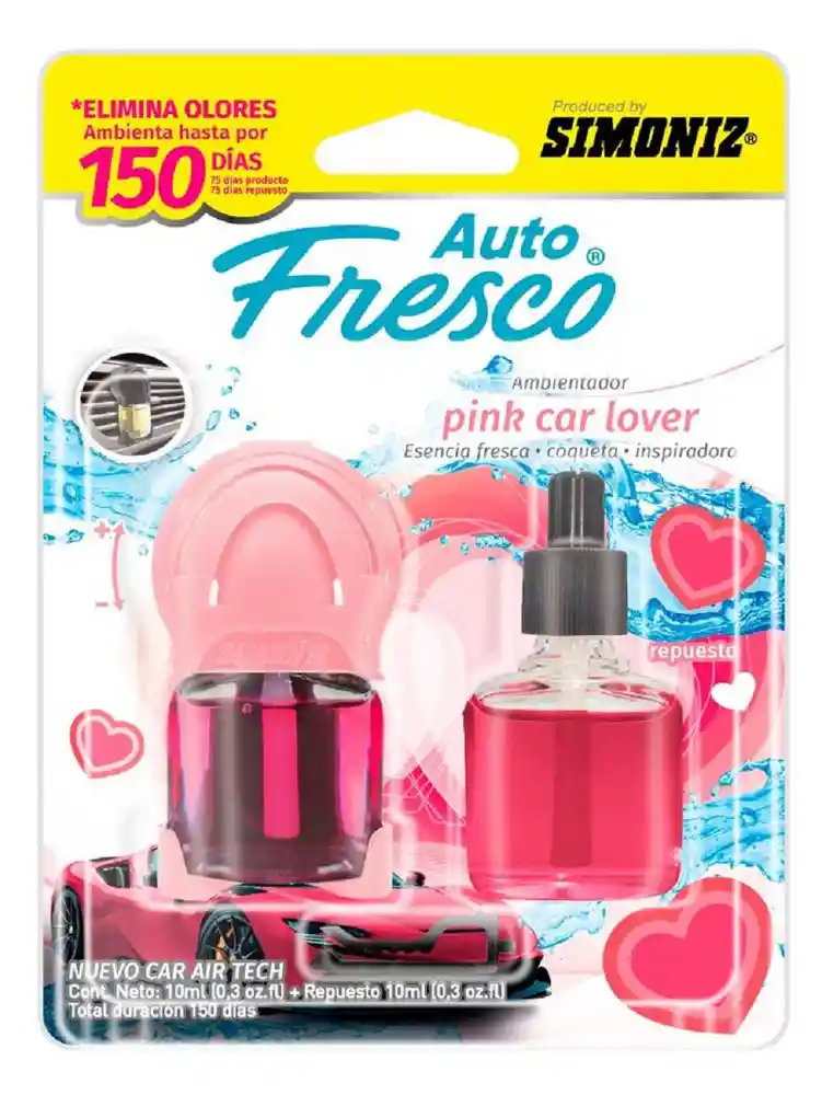 Ambientador Air Tech Pink Car Lover Simoniz 208906