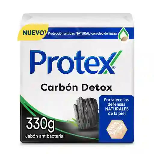 Jabón Antibacterial Protex Carbón Detox 110 g x 3