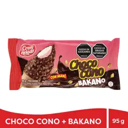 Crem Helado Chococono Bakano Helado Fresa/vainilla Con Mani 