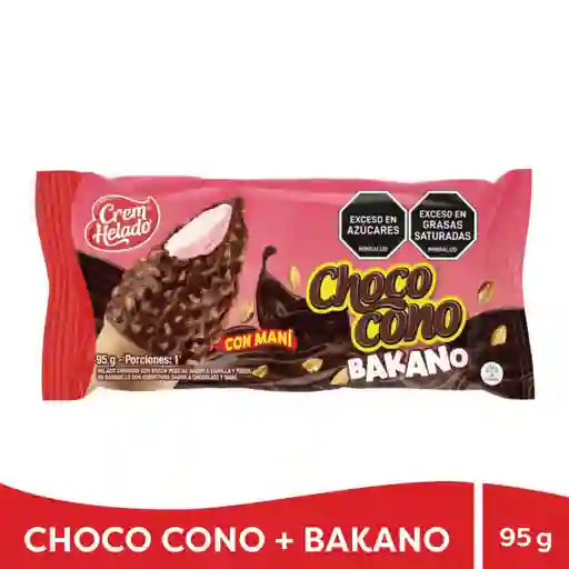 Chococono Bakano Helado Fresa/vainilla Con Mani Crem Helado