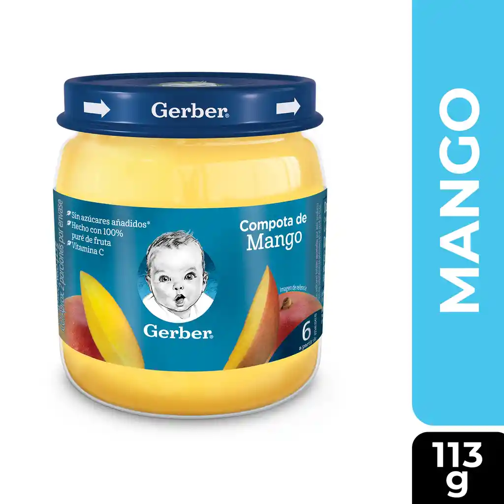 Compota GERBER de mango x 113g