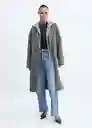Abrigo Picarol Khaki Talla 18 Mujer Mango