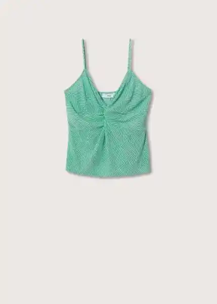 Top Solis Verde Talla Xs Mujer Mango