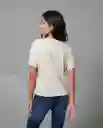 Camiseta Mujer Beige M 202G106_BEI141209 Rifle