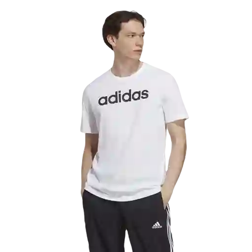 Adidas Camiseta M Lin Sj T Para Hombre Blanco Talla M IC9276
