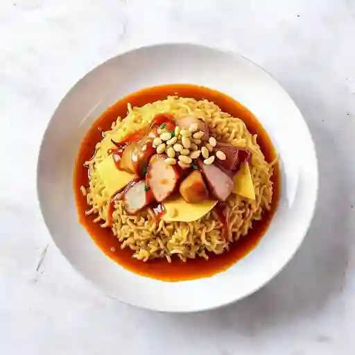 Arroz queso y jamon