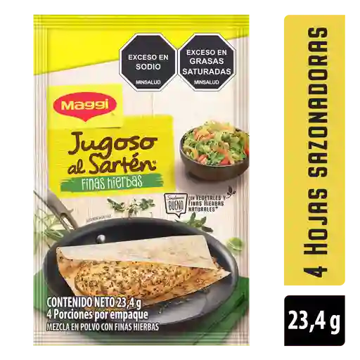 Hojas sazonadoras MAGGI Jugoso al Sartén Pollo finas hierbas x 23,4g