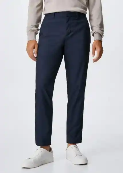 Pantalón Derry Navy Talla 42 Hombre Mango