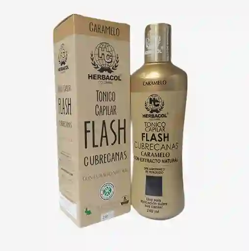 HERBACOL Tónico Capilar Flash Cubre Canas Tono Caramelo 