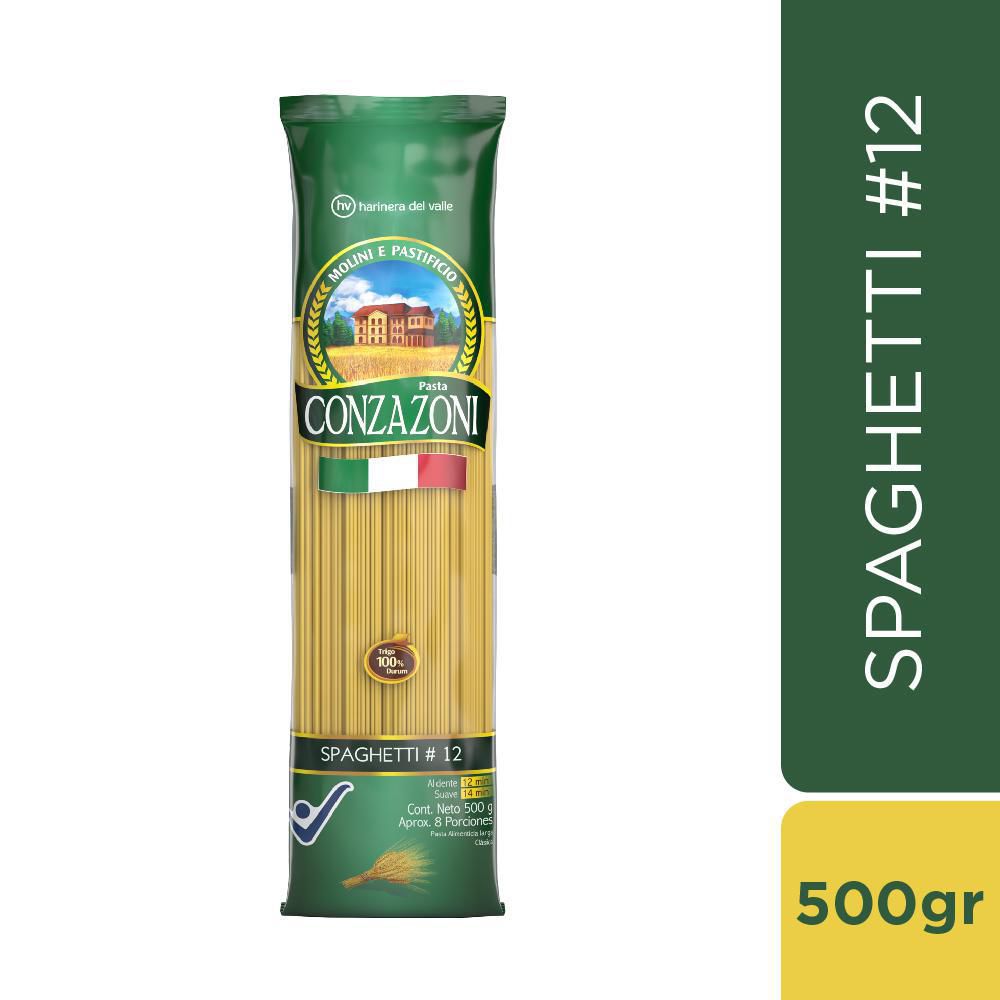 Conzazoni Pasta Spaghetti #12 Línea Clásica