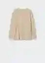 Sudadera Lepo Beige Talla Xs Mujer Mango