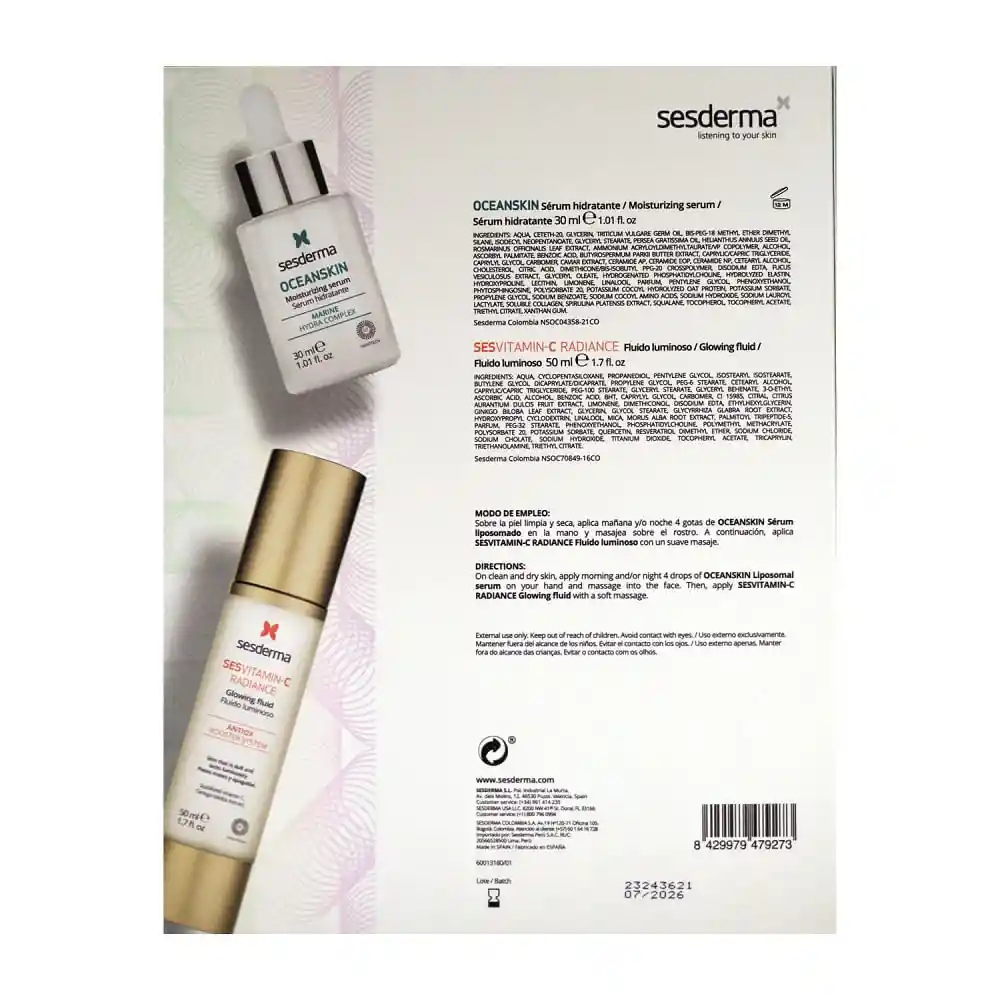 Kit Serum Oceaskin + Sesvitamin-c Radiance