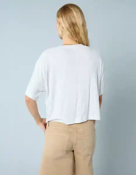 Camiseta Mujer Gris Talla: LARGE 1189092 American Eagle