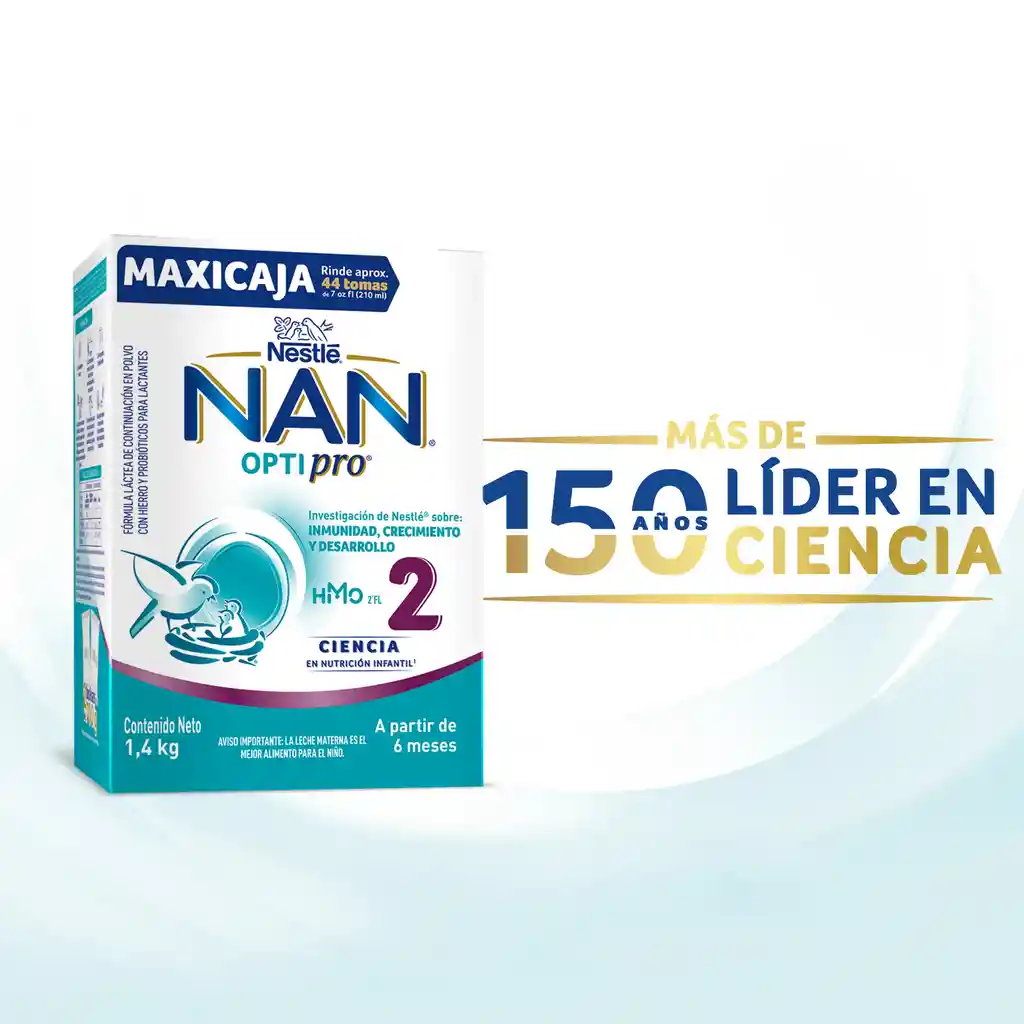 Fórmula infantil NAN OPTIPRO 2 x 1400g